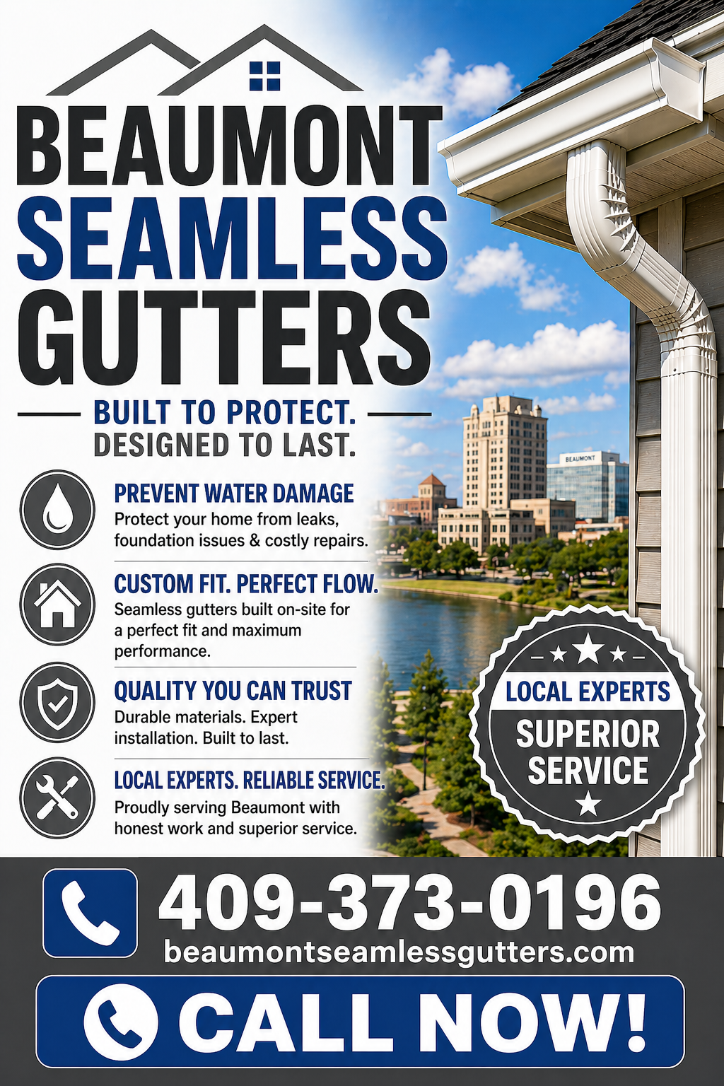 Beaumont Seamless Gutters