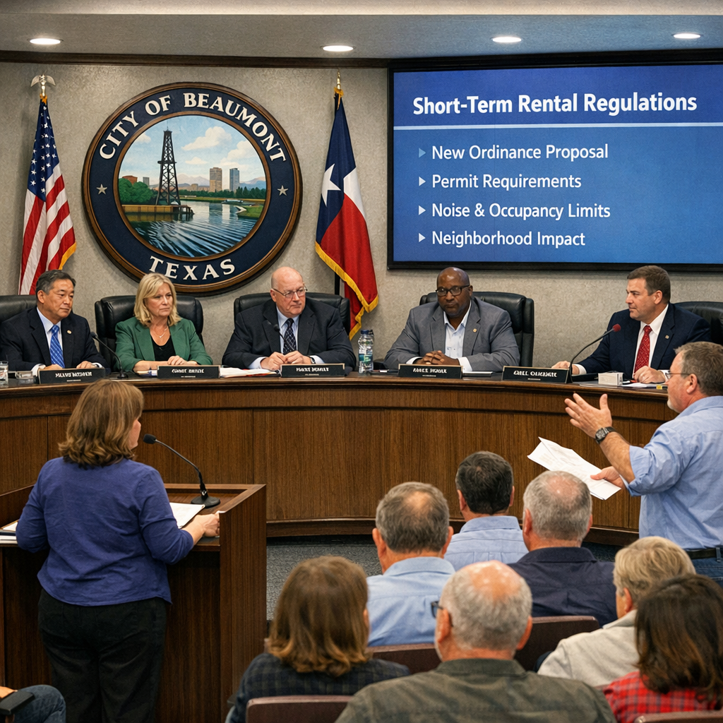 Beaumont City Council Implements New Regulations for Short-Term Rentals
